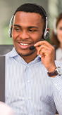A team of customer service representatives.