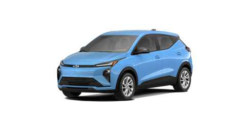 A light blue Chevrolet Bolt